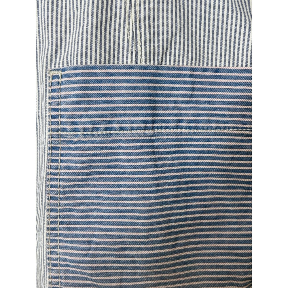Pilcro and the Letterpress Skirt Denim 12 Blue Hickory Stripe Excellent Coastal - Picture 2 of 8